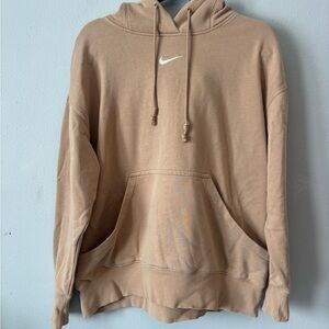 Nike Beige Fleece Hoodie